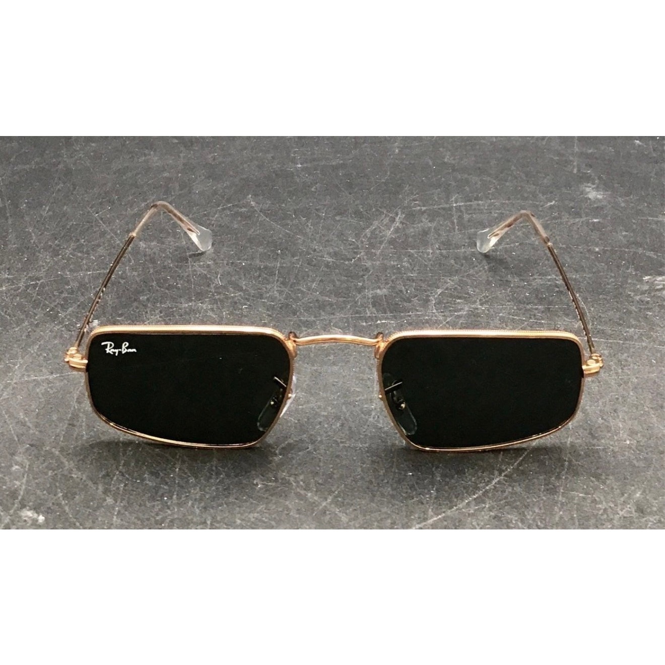 Ray-Ban Rose Gold Rectangle Metal Frame Sunglasses (4920)